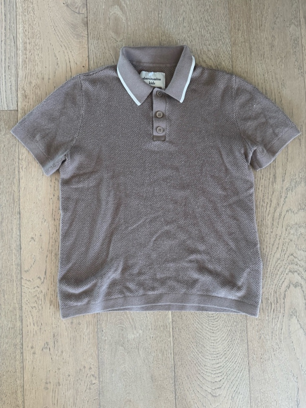 Abercrombie and Fitch Kids Knit Polo Tan Size 15/16